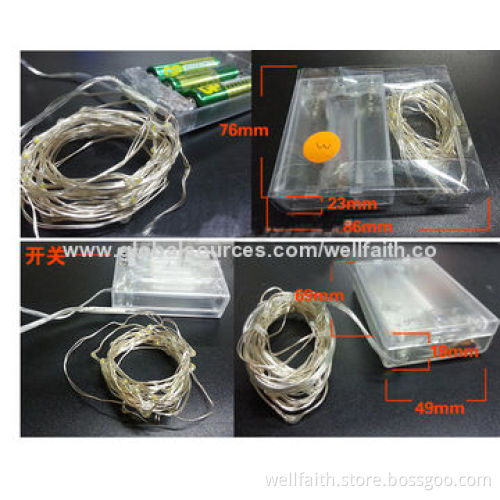 12V waterproof 5mm LED fairy string lights, RGB, with free samples
